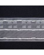 Шторная лента 75 мм / Укорочение 1:2 / Карандашные складки