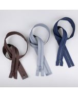 Тракторная молния 5 мм, открывается снизу 80 cм / Разные Тона