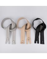 Тракторная молния 5 мм, 2 собачки 70 cм / Разные Тона