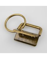 Металлический наконечник ремня с кольцом 25 мм / Oксид