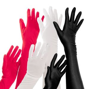 Праздничные длинные перчатки / Разные тона