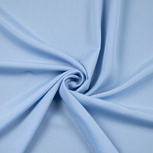 Однотонный искусственный шелк / Голубой