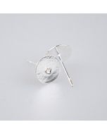 Заготовка для сережки-гвоздика  8 mm/ Cеребристый