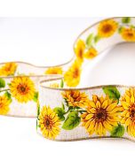 Декоративная лента с проволочным краем / Natural Sunflower
