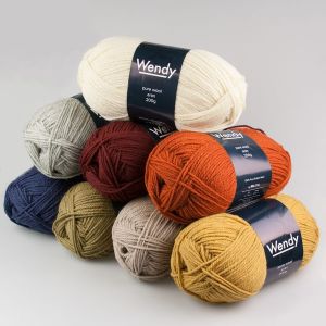 Пряжа Wendy pure wool aran 200 г / Разные тона