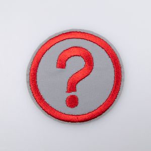 Термотрансферная наклейка-pефлектор 50 мм / "?"