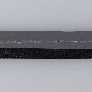 Кант встрочной  со светоотражателем / 310-332 Cерый-Черный