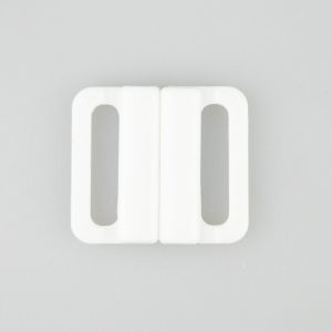 Пластмассовая застежка бюстгальтера от бикини / 18 mm / 29202-101 Белый