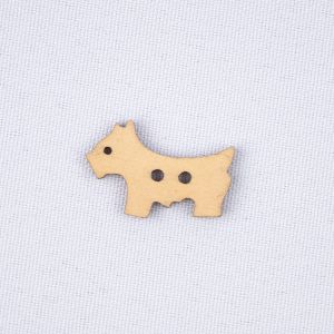 Пуговица деревянная / Dog