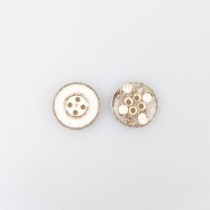 Пуговица Vintage / 15 mm /  Kремовая