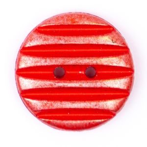 Пуговица / Grooved vintage / 23 mm / Red