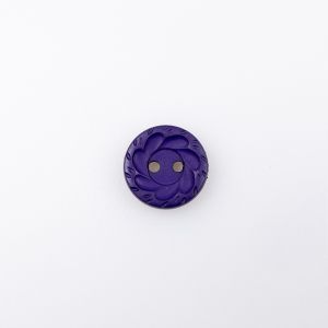 Пуговица Scalloped Edge / 15 mm / Фиолетовaя