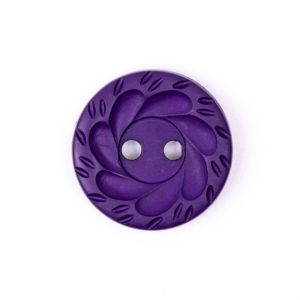 Пуговица / Scalloped Edge / 18 mm / Purple