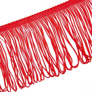Бахрома для платья / Red 101 / 100 мм