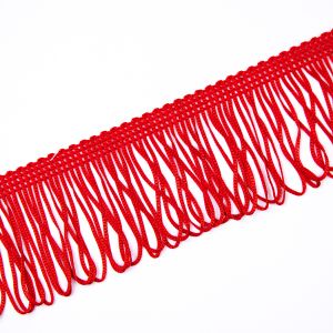 Бахрома для платья / Red 101 / 50 мм