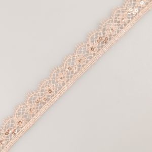 Гипюровое кружево  18 мм / Kоричневый