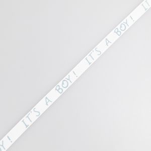 Декоративная лента  "Its a Boy" 10 мм / Голубой