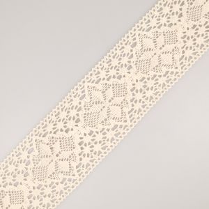Хлопковое кружево 70 мм /  Kремовая