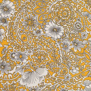 Красочная вискозная ткань Ikat / Золотистый