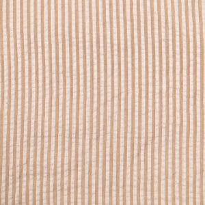 Полосатая ткань рубашки / Бежевый