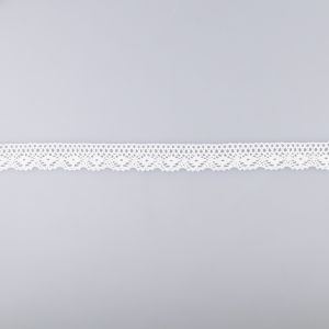 Хлопковое кружево / 15 мм / Белый