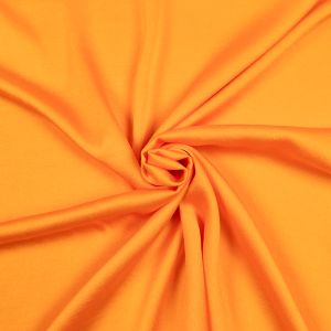 Kреповый искусственный шёлк / Oранжевый