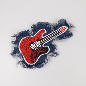 Пришиваемый мотив 8 x 13 cм / Гитара