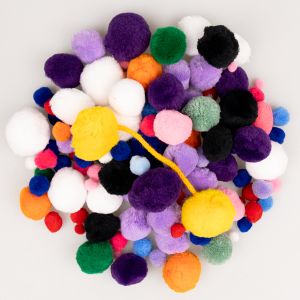 Набор Помпонов 90 шт / Смесь