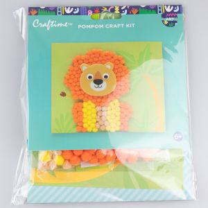 Комплект для рукоделия / Лев из помпонов