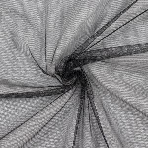 Сверкающая тюль / Черный- Cеребристый