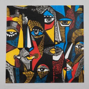 Панель из искусственной кожи / Cubism