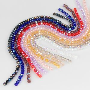 Бусины с мелкой гранью 8 мм / Разные тона