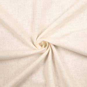 Ткань из смеси льна и хлопка / Белый
