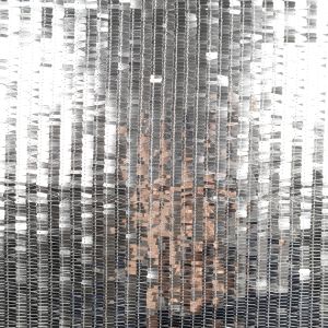 Тюль с пайетками / Cеребристый