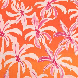 Пестрая льняная ткань с добавлением хлопка / D30