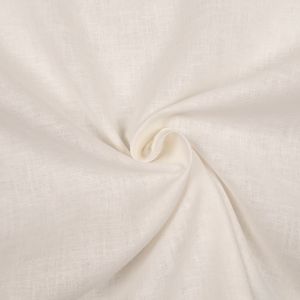 Ткань из смеси льна и хлопка / Белый