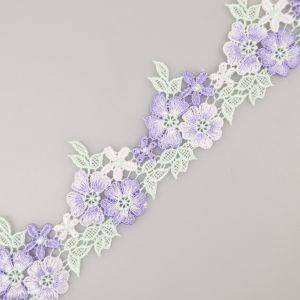 Гипюровое кружево 45 мм / Цветы
