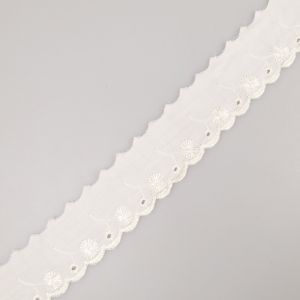 Кружево ришелье 35  мм / Натуральный