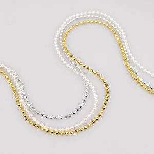 Жемчужная нить 3 мм / Разные тона