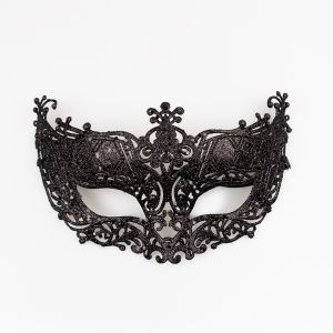 Элегантная карнавальная маска / WFCM6 Чернaя