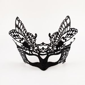 Элегантная карнавальная маска / WFCM14 Чернaя