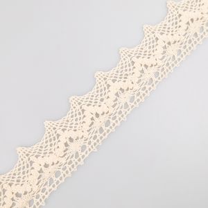 Хлопчато-бумажное кружево 50 мм / Натуральный