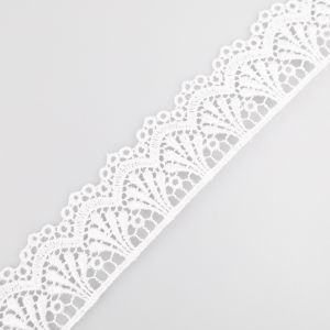Гипюровое кружево 45 мм / Белый