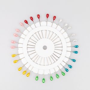 Булавки с пластмассовой головкой на диске / Kапли