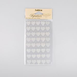 Самоклеющиеся жемчужины Сердце / Прозрачный