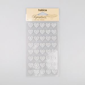 Самоклеющиеся жемчужины Сердце / Белый