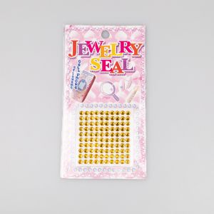 Самоклеющиеся камушки 4 мм / Желтый