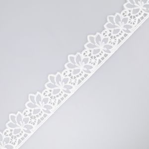 Гипюровое кружево 45 мм / Белый