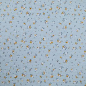 Двойная хлопковая ткань / Голубая