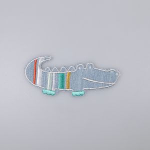 Термотрансферная наклейка / Denim crocodile